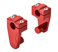 Potence Verticale Réglable Réhausseur De Guidon Extensible pour Yamaha Raptor 700 700R 2013-2024, Banshee 350 Blaster 200 YFZ350.(Rouge)