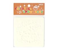 Potencil natalizi per dipingere, stencil riutilizzabili per dipingere,Stencil multiuso per albero di Natale Modello per stencil natalizi - Stencil con motivi natalizi Stencil creativi per le vacanze