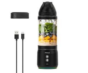 Potente frullatore portatile da 240 W, ricaricabile USB-C, a tenuta stagna e compatto, bottiglia da 700 ml senza BPA, lame seghettate a 6 foglie, perfetto per frullati, frullati proteici, ideale per