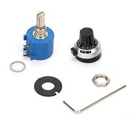 Potentiomètre, 100K Ohm 3590S-2-104L potentiomètre de précision bobiné rotatif X linéaire avec 10 tours de comptage à cadran bouton rotatif