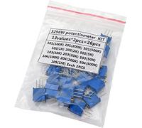 Potentiomètre 3296W Potentiomètre 13 valeurs * 2PCS 100R 200R 500R hjxrhgal 1K 2K 5K 10K 20K 50K 100K 200K 500K 1M Ensemble de résistances variables Composants consommateurs d'énergie