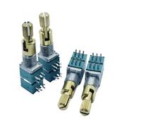 Potentiomètre à double réglage 4 voies RK09, longueur d'axe réglable de 25 mm (avant B20K, arrière B100K), 1 pièce
