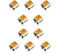 Potentiomètre à fil Lot de 10 potentiomètres rotatifs WH06-2, orange, simple tour, réglage par le haut, 100 ohms à 1 Mohms(5K Ohm)