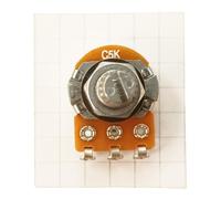 Potentiomètre à souder à cosse cannelée anti-bûche C inverse logarithmique T18SL (C5K)