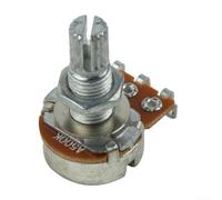 Potentiomètre Basse 500K Axe Massif 6mm Linéaire(A500K) | Type A logarithmique, idéal contrôle tonalité, axe cannelé 6mm, montage rapide, compatible pour fender Strat