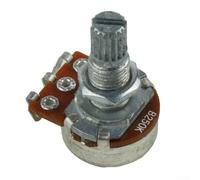 Potentiomètre Basse 500K Axe Massif 6mm Linéaire(B250K) | Type A logarithmique, idéal contrôle tonalité, axe cannelé 6mm, montage rapide, compatible pour fender Strat
