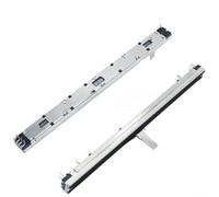 Potentiomètre coulissant droit 128 mm double canal 6 broches linéaire 10 K Ohm A103 B103 pour table de mixage contrôle audio Argent (B103=10K)