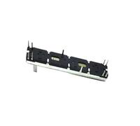 Potentiomètre coulissant droit à double unité, 75mm, course 60mm A10k, 8 positions, longueur de l'arbre 15mm, 1 pièce