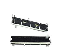 Potentiomètre coulissant droit à double unité de 75mm, course 60mm B10k, 8 positions, longueur de l'arbre 15mm, 1 pièce