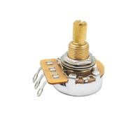 Potentiomètre de guitare à arbre long en laiton à 24 dents (19mm), potentiomètre à arbre fileté de 3/8 pouces 250k/500k en option, ensemble de 2 pièces(A250K 2PCS)