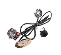 Potentiomètre de Micro de Guitare Précâblé B500k, Gk101 27mm | Installation Facile sans Soudure, avec Prise de Sortie Ronde, Plastique et Métal, pour Guitare Acoustique et Cigar Box