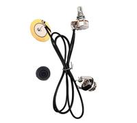 Potentiomètre de Micro Guitare B500k 27mm Pré-câblé Gk101 | Prise de Sortie Incluse, Installation Facile sans Soudure, Plastique et Métal, pour Violon et Instruments à Cordes