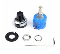 Potentiomètre de précision 10 K ohms enroulé avec fil 2 W ± 0,25 % linéarité pour compteur rotatif arbre 6,35 mm électronique industrielle