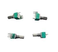 Potentiomètre de réglage du son et du volume, 1 pièce, RK097 double vertical B10K B103 B20K B50K B503 B100K B104, 6 broches (interrupteur)(B100K B104)