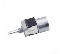 Potentiomètre de volume d'entraînement à moteur électrique B50k ou B100k 8 broches 25 mm Longueur de l'arbre pour équipement audio Amp Argent et noir (B100K Demi-arbre)