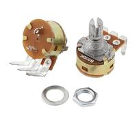 Potentiomètre linéaire WH148 5 pièces avec pieds courbés - Options de résistance 2K, 5K, 10K, 50K, 100K, 250K, 500K - Arbre de 15 mm for projets électroniques personnalisés(5K Ohm)