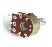 Potentiomètre linéaire WH148, arbre de 15mm avec écrous et rondelles, potentiomètres 6 broches B1K B2K B5K B10K B20K B50K B100K B500K B1M, 10 pièces(1M Ohm)