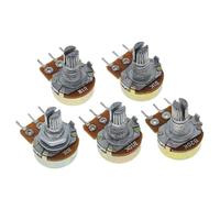 Potentiomètre linéaire WH148, axe de 15 mm, avec écrous et rondelles, 3 broches, WH148 B1K B2K B5K B10K B20K B50K B100K B250K(50K)