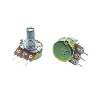 Potentiomètre linéaire WH148, axe de 15 mm, avec écrous et rondelles, 3 broches, WH148 B1K B2K B5K B10K B20K B50K B100K(10K Ohm)