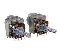 Potentiomètre motorisé double gang 8 broches pour contrôle du volume maître audio dans les systèmes home cinéma et les configurations audio professionnelles (B50K=B503)