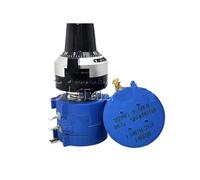 Potentiomètre multitours de précision série 3590S-2 3590S, résistance réglable à 10 anneaux + 1 pièce, cadran de comptage de tours, bouton rotatif de 6.35mm(50K Ohm)