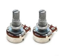 Potentiomètre pour guitare et basse Longueur de la tige 18 mm A250 B250 A500 B500K Options de résistance pour câblage de phase parallèle série (A250K)