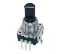 Potentiomètre pour table de mixage M32, fibre optique Poti avec interrupteur rotatif encodeur, bouton de contrôle précis en métal pour panneau de contrôle audio, noir/argent/vert (B)