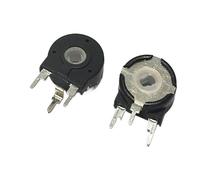 Potentiomètre PT15 1K 2K 5K 10K 20K 50K 100K 500K 1M 500ohm trou ovale interrupteur de résistance réglable vertical 3 broches 10 pièces(1K Ohm)
