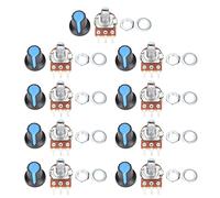 Potentiomètre Set Rotary linéaire métal B1K 2K 5K 10K 20K 50K 100K 500K 1M WH148 pour l'équipement électronique multimédia