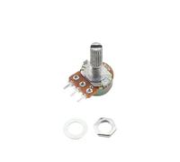Potentiomètre simple WH148 3 broches B 1K 2K 5K 10K 20K 50K 100K 250K 500K 1M, arbre en forme de D de 20mm, 30 pièces(200K Ohm)