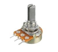 Potentiomètre simple WH148 3 broches B 1K 2K 5K 10K 20K 50K 100K 250K 500K 1M, longueur de l'arbre 20 L20mm, 5 pièces(50K Ohm)