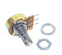 Potentiomètre stéréo/pa/étanchéité WH148 B1k B2k B5k B10k B20k B50k B100k B250k B500k B1M 15 mm 3 broches 10 pièces(500K Ohm)