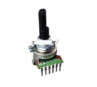 Potentiomètre Vertical à double canal de Type 161, 1 pièce, B1K B5K B10K B20K B50K B100K D, longueur de la poignée 25mm, 6 broches(B20K B203)