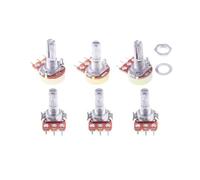 Potentiomètre WH148 3 broches 20 mm à couplet unique avec écrous B1K B50K B100K B250K B500K B1M 1K 2K 5K 10K 100K 5 pièces(2K Ohm)