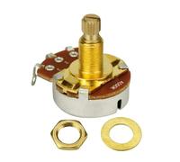 Potentiomètres coniques de volume à axe long moleté fendu A500K Remplacement de basse de guitare électrique