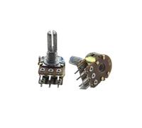 Potentiomètres double bande WH148 6 broches, 5 pièces, B1K B2K B5K B10K B20K B50K B100K B500K, longueur de l'arbre 20MM 1K 2K 5K 10K 20K 50K ohm(1M Ohm)