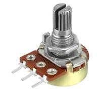 Potentiomètres linéaires WH148 15mm, 5 pièces, 100K-1M Ohm, résistances variables, arbre rotatif à un tour, 3 broches, commutateurs coniques à Film de carbone(1K Ohm)