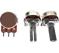 Potentiomètres, potentiomètres push-pull, potentiomètre rotatif RK16 WH148, lot de 3, broches 20 mm, B10K, B50K, B100K, contrôle du volume(50K Ohm)