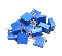 Potentiomètres réglables 3296W, 10 pièces, résistances multi-tours, tondeuse 50 100 500, pleine valeur Ohm, 1K 10K 220R(200 Ohm)