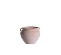 POTERIE GOICOECHEA-Boule 2 anses en terre claire H 32 x diamètre 33 cm