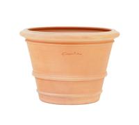 POTERIE GOICOECHEA-Pot Cuvier Argi coloris rose en terre claire - diamètre 60 cm x 43 cm x 50 L