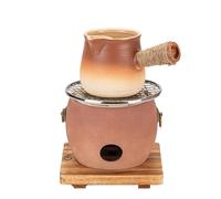 Poterie Hibachi en céramique avec théière et plaque de cuisson pour barbecue, cuisine, camping, pique-nique, plage