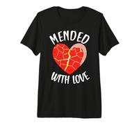 Poterie Japonaise Kintsugi Art Mended with Love T-Shirt Haut de Gamme
