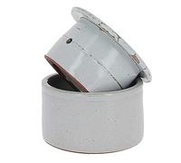 Poterie Turgis - Beurrier À Eau En Grès Gris 210g - Made In Calvados