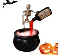 Potion Chaudron Halloween | Kit de Boisson Troll Flottant avec Pot de Sorcière et Générateur de Brouillard, Décoration de Fête Saisonnière pour Utilisation Intérieure et Extérieure dans le