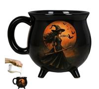 Potion De Sorcière - Mug Personnalisé En Grès Pour Chaudron De Sorcière, Tasse À Café Halloween, Mug « Wiccan's Witching You A w-icked Brew », Cadeaux Gothiques D'Halloween, Ambiances Effrayantes