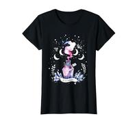 Potion Magique Cristaux Gothiques Phases de Lune et étoiles T-Shirt, Femme, Noir, 3XL
