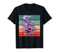 Potions d'amour Bouteille Coeurs Feuilles Violet Liquide T-Shirt Graphique avec Valeur