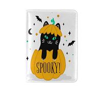 Potiron Chaton Détenteur d'un Passeport Titulaire Etui en Cuir Véritable Couverture de Passeport pour Voyage Hommes Femmes