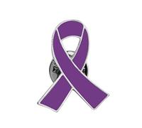 POTIY Épingles de sensibilisation à la violence domestique de la maladie d'Alzheimer, lupus, épilepsie - Cadeau commémoratif, Small, Laiton, Sans pierre précieuse